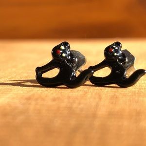 BLACK CAT EARRINGS